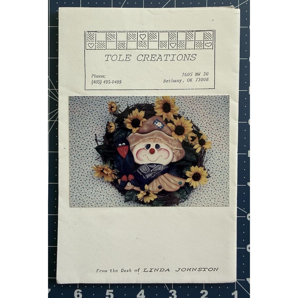 Tole Creations Pattern‎ Packet: MR. SCARECROW by Linda Johnston